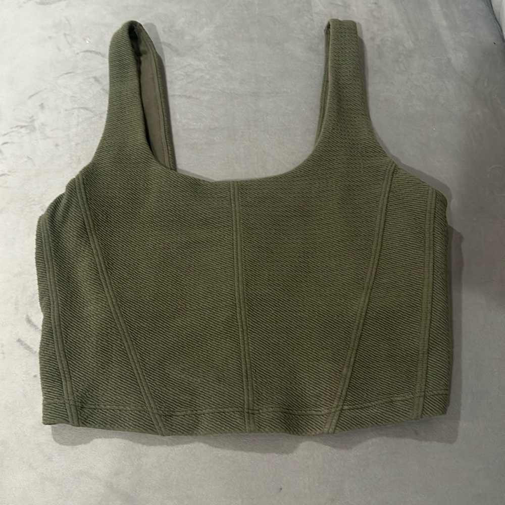 Offline Aerie green cropped tank size x small women’s